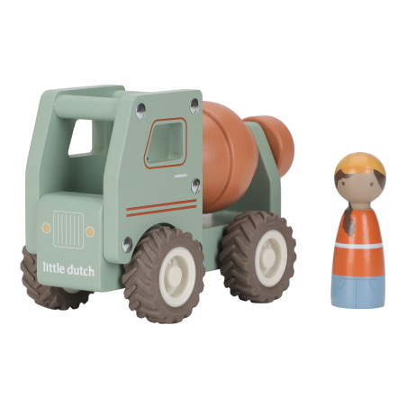 Little Dutch Dřevěný náklaďák s míchačkou