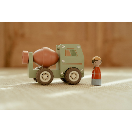 Little Dutch Dřevěný náklaďák s míchačkou