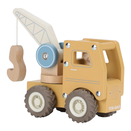 Little Dutch Dřevěný autojeřáb