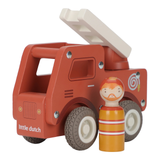 Little Dutch Dřevěný hasičské auto