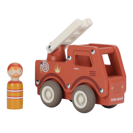 Little Dutch Dřevěný hasičské auto