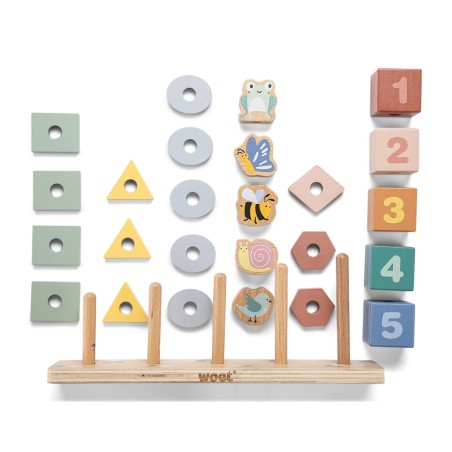 Woet by New Classic Toys Dřevěná hračka počítání a třídění