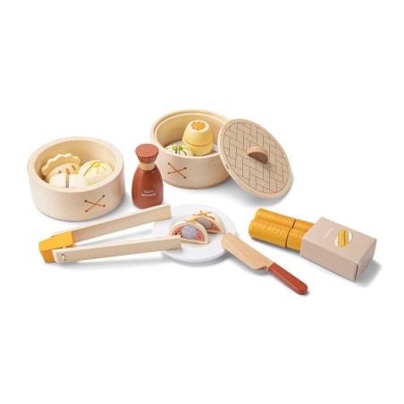 Woet by New Classic Toys Dřevěná sada na hraní dim sum