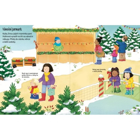 Svojtka Samolepkový sešit Ema a Kuba Vánoce
