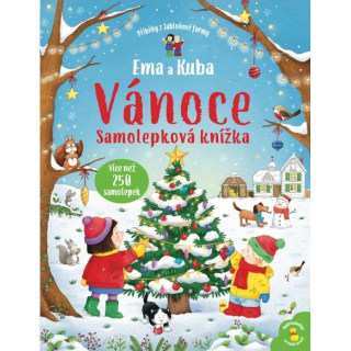 Svojtka Samolepkový sešit Ema a Kuba Vánoce