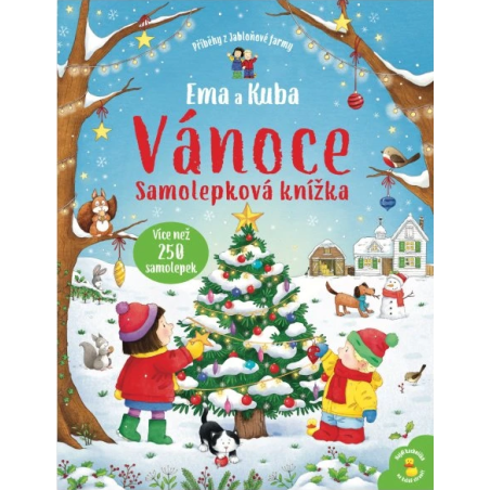 Svojtka Samolepkový sešit Ema a Kuba Vánoce