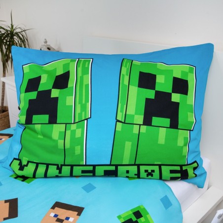 Jerry Fabrics Dětské povlečení Minecraft Jungle Fight svítící efekt 140x200, 70x90 cm