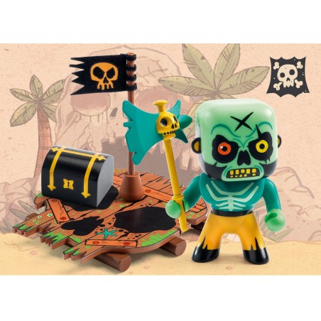 DJECO Arty toys figurka Pirát s pokladem