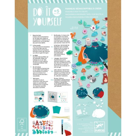 DJECO DIY Tabulka na dveře Les