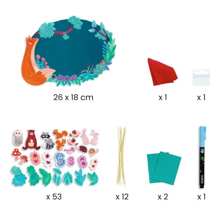 DJECO DIY Tabulka na dveře Les