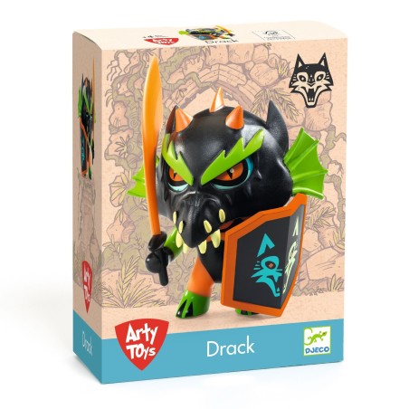 DJECO Arty Toys Figurka rytíř Černý drak