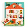 DJECO Dřevěné puzzle Domeček Chez Léo