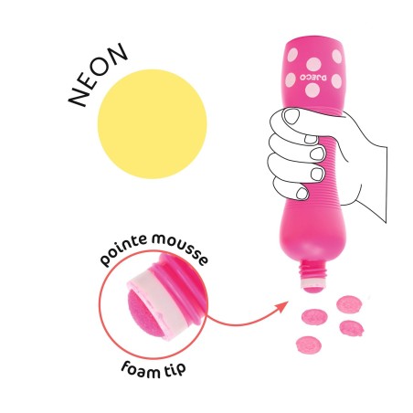 DJECO Pěnové fixy pro nejmenší neon