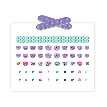 DJECO Samolepky na nehty Květiny