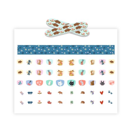 DJECO Samolepky na nehty Zvířátka