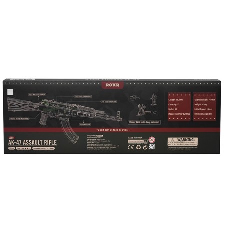 RoboTime 3D dřevěná mechanická skládačka Útočná puška AK-47