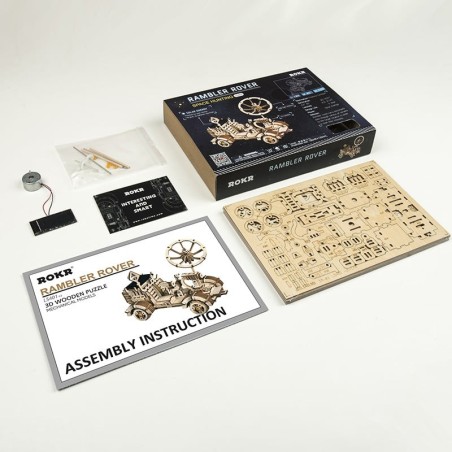 RoboTime 3D skládačka na solární pohon Lunární vozidlo