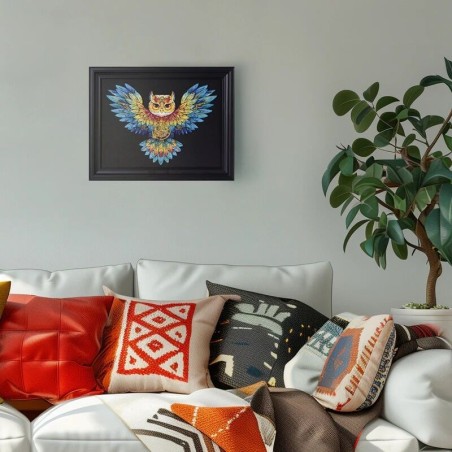 RoboTime Dřevěné puzzle Sova