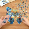 RoboTime Dřevěné puzzle Motýl Morpho Helena