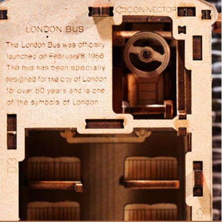 RoboTime 3D dřevěná skládačka Londýnský double-decker