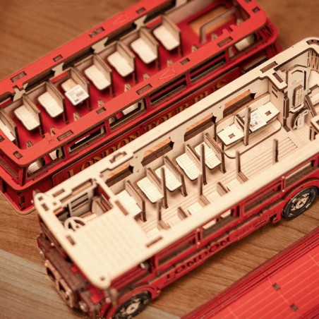 RoboTime 3D dřevěná skládačka Londýnský double-decker