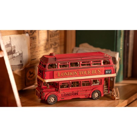 RoboTime 3D dřevěná skládačka Londýnský double-decker