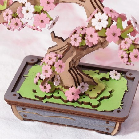 RoboTime 3D dřevěná skládačka Bonsaj sakura
