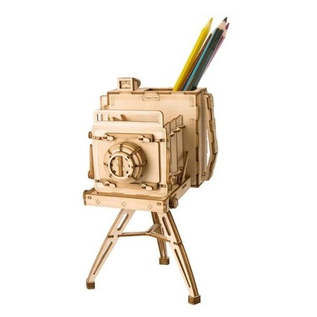 RoboTime 3D dřevěná skládačka Historický fotoaparát
