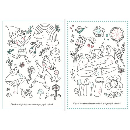 Svojtka Omalovánky Les plný kouzel 1400 diamantů