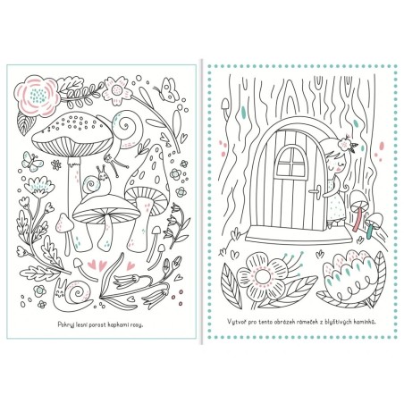 Svojtka Omalovánky Les plný kouzel 1400 diamantů