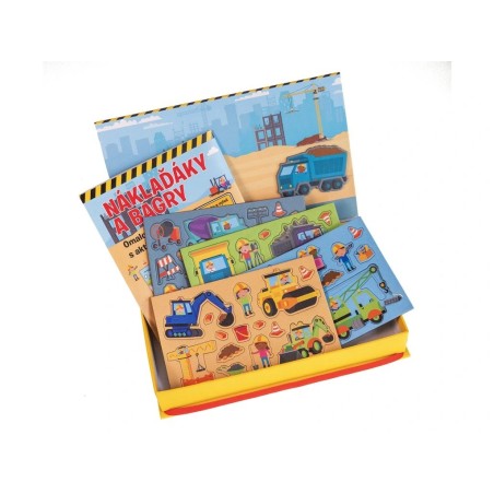 Svojtka Box s magnety Náklaďáky a bagry