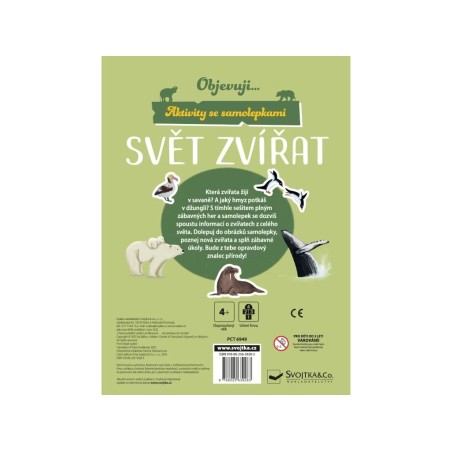 Svojtka Aktivity se samolepkami Objevuji...Svět zvířat