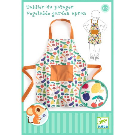 DJECO Dětská zástěra Zelenina