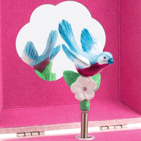 DJECO Hrací skříňka růžová sýkorka