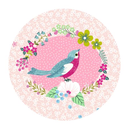 DJECO Hrací skříňka růžová sýkorka