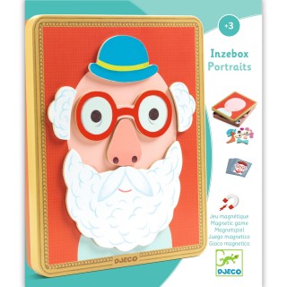 DJECO Inzebox Veselé obličeje Magnetická hra