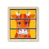 DJECO Otáčivé dřevěné puzzle Animoroll Farma