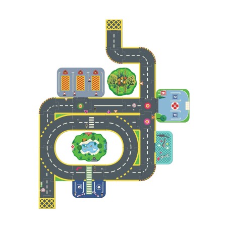 DJECO Puzzle Crazy Motors Puzzl'Up Město 33 dílků