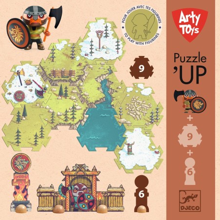 DJECO Puzzle Arty Toys Puzzl’Up Alric Barbarious