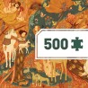 DJECO Puzzle zahrada s jednorožcem 500 dílků