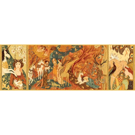 DJECO Puzzle zahrada s jednorožcem 500 dílků