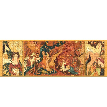 DJECO Puzzle zahrada s jednorožcem 500 dílků