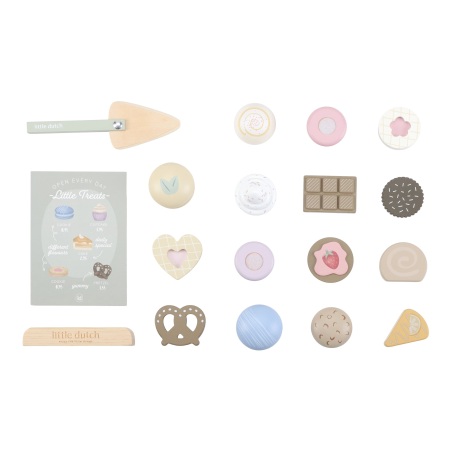 Little Dutch Dřevěný stojan na cukroví s doplňky