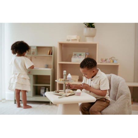 Little Dutch Dřevěný stojan na cukroví s doplňky