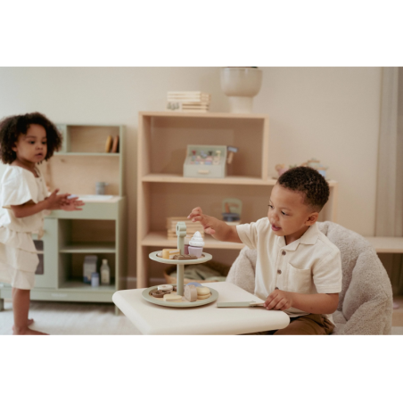 Little Dutch Dřevěný stojan na cukroví s doplňky