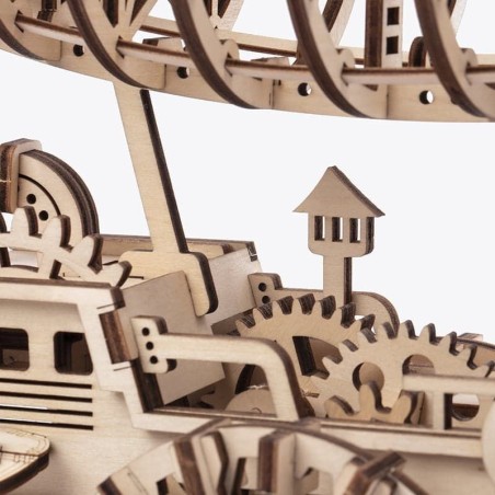 RoboTime 3D dřevěné mechanické puzzle Fantastická vzducholoď