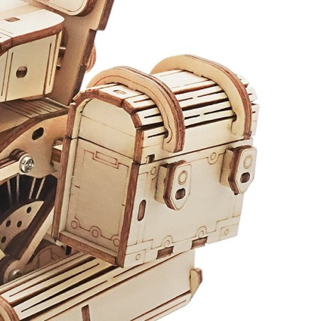 RoboTime 3D dřevěné mechanické puzzle Motorka (cruiser)
