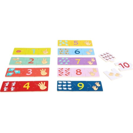 Small Foot by Legler Dřevěné puzzle Počítání