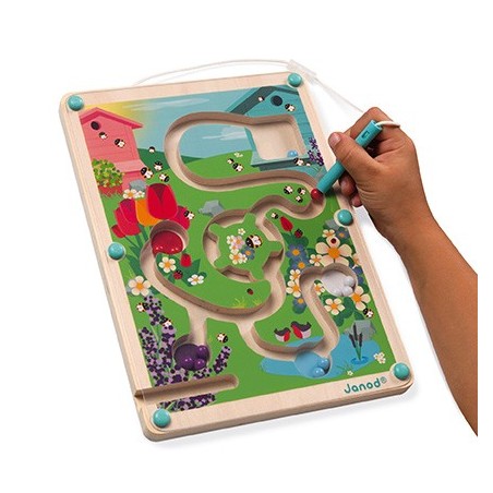 Janod Magnetický labyrint s perem Život v úlu