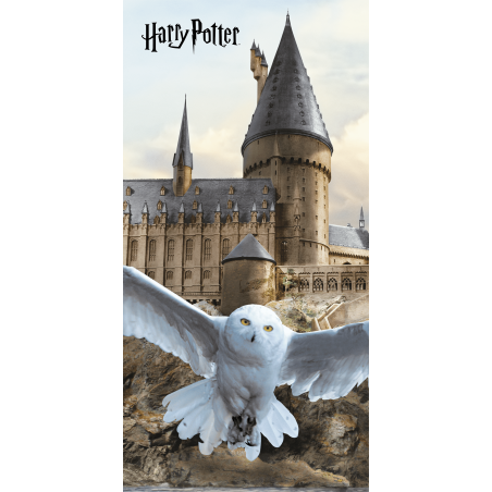 Jerry Fabrics Dětská bavlněná osuška Harry Potter Hedwig 02 70x140 cm